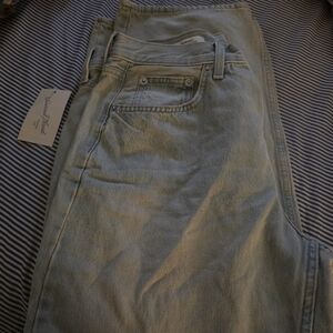 Womens Mid Rise 90s Baggy Jeans